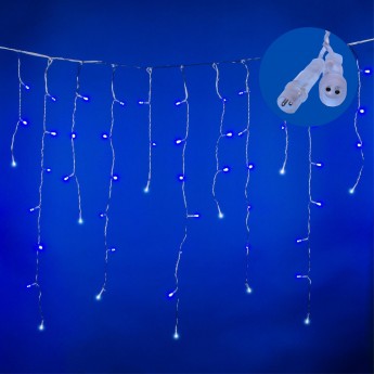 Бахрома светодиодная с эффектом мерцания UNIEL ULD-B25006-440/TTK BLUE-WHITE IP44, 25м Бахрома светодиодная с эффектом мерцания UNIEL ULD-B25006-440/TTK BLUE-WHITE IP44, 25м