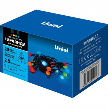 Гирлянда UNIEL ULD-S0280-020/DGA MULTI IP20 COLORBALLS Гирлянда UNIEL ULD-S0280-020/DGA MULTI IP20 COLORBALLS
