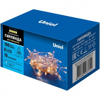 Гирлянда UNIEL ULD-S1000-100/DTA WARM WHITE IP20 Гирлянда UNIEL ULD-S1000-100/DTA WARM WHITE IP20