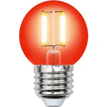 Лампа светодиодная UNIEL LED-G45-5W/RED/E27 GLA02RD картон Лампа светодиодная UNIEL LED-G45-5W/RED/E27 GLA02RD картон