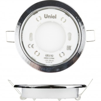 Светильник UNIEL GX53/H2 CHROME 10 PROM Светильник UNIEL GX53/H2 CHROME 10 PROM