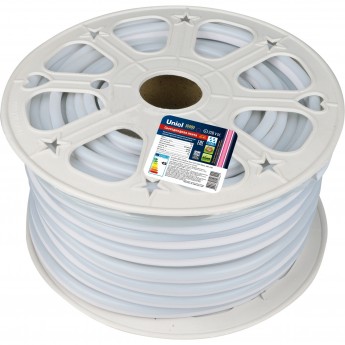 Светодиодная лента UNIEL ULS-N21-2835-120LED/m-8mm-IP67-220V-8W/m-50M-RED бобина Светодиодная лента UNIEL ULS-N21-2835-120LED/m-8mm-IP67-220V-8W/m-50M-RED бобина