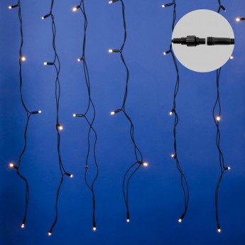 Занавес светодиодный UNIEL ULD-C3020-384/TBK WARM WHITE IP67 с эффектом мерцания, 3х2м Занавес светодиодный UNIEL ULD-C3020-384/TBK WARM WHITE IP67 с эффектом мерцания, 3х2м